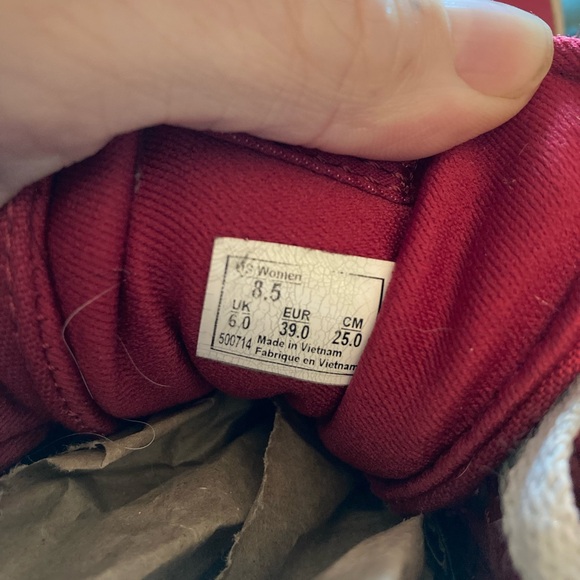 Vans Red High-Top Sneakers - Picture 7 of 7